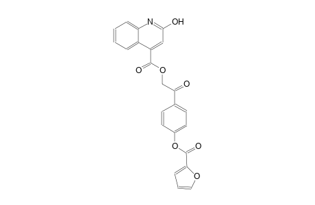 2-[4-(2-furoyloxy)phenyl]-2-oxoethyl 2-hydroxy-4-quinolinecarboxylate