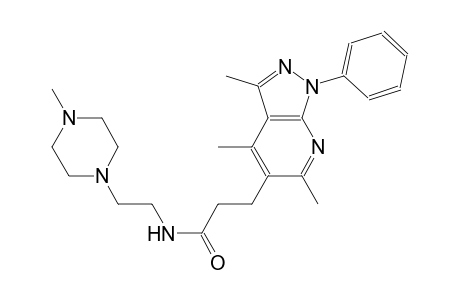 1H-pyrazolo[3,4-b]pyridine-5-propanamide, 3,4,6-trimethyl-N-[2-(4-methyl-1-piperazinyl)ethyl]-1-phenyl-