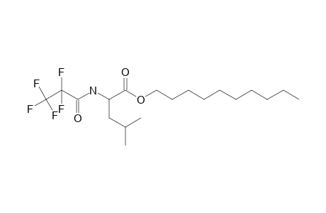 L-Leucine-, N-pentafluoropropionyl-, decyl ester