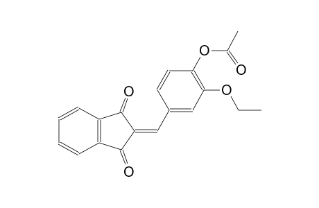 4-[(1,3-dioxo-1,3-dihydro-2H-inden-2-ylidene)methyl]-2-ethoxyphenyl acetate