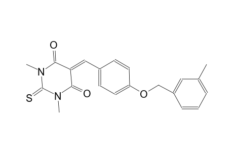 1,3-dimethyl-5-{4-[(3-methylbenzyl)oxy]benzylidene}-2-thioxodihydro-4,6(1H,5H)-pyrimidinedione