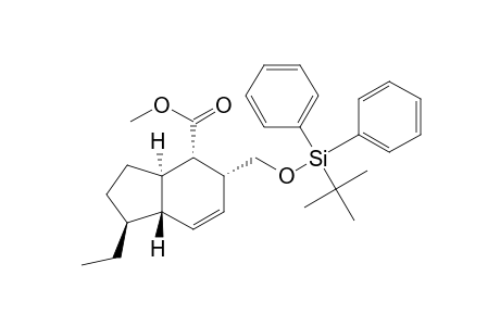 (1S*,3aR*,4S*,5R*,7aS*)-5-[(tert-Butyldiphenylsiloxy)methyl]-1-ethyl-2,3,3a,4,5,7a-hexahydro-1H-indene-4-carboxylic Acid Methyl Ester