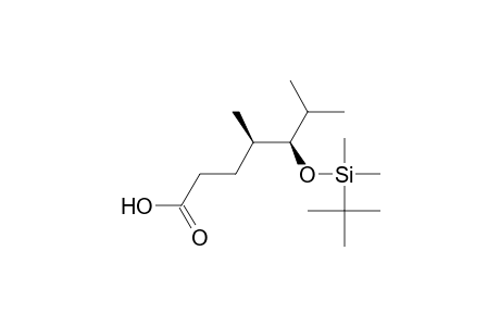 Heptanoic acid, 5-[[(1,1-dimethylethyl)dimethylsilyl]oxy]-4,6-dimethyl-, (R*,R*)-(.+-.)-