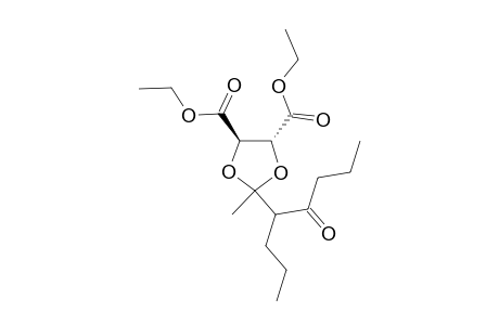 Diethyl (4R)-trans-2-methyl-2-(5-oxooct-4-yl)-1,3-dioxolane-4,5-dicarboxylate
