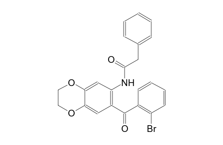 benzeneacetamide, N-[7-(2-bromobenzoyl)-2,3-dihydro-1,4-benzodioxin-6-yl]-
