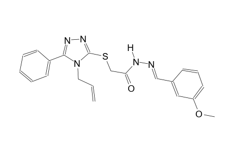 2-[(4-allyl-5-phenyl-4H-1,2,4-triazol-3-yl)sulfanyl]-N'-[(E)-(3-methoxyphenyl)methylidene]acetohydrazide