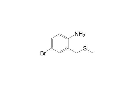 4-Bromo-2-[(methylthio)methyl]aniline