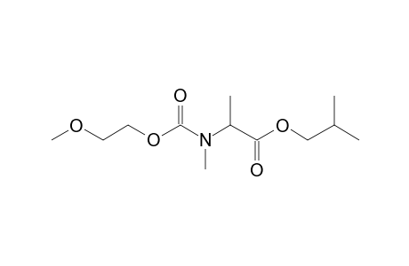 Alanine, N-methyl-N-(2-methoxyethoxycarbonyl)-, isobutyl ester