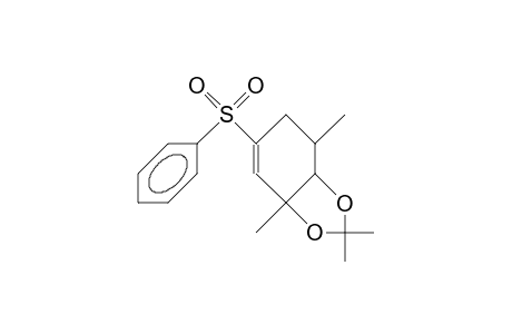 (1R,2S,6R)-2,6-Dimethyl-4-phenylsulfonyl-cyclohex-3-ene-1,2-diol 1,2-acetonide