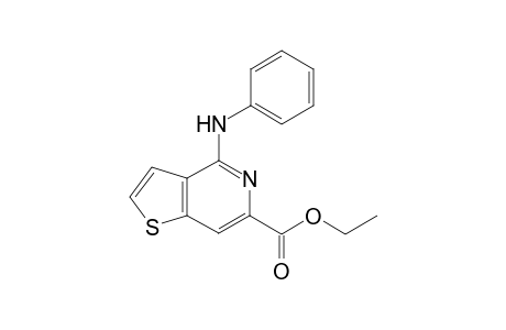 4-Anilino-6-thieno[3,2-c]pyridinecarboxylic acid ethyl ester