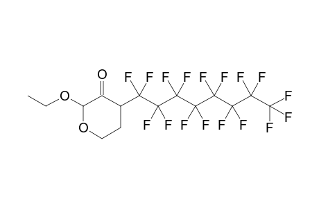 2-Ethoxy-4-(perfluoroctyl)-tetrahydropyran-3-one