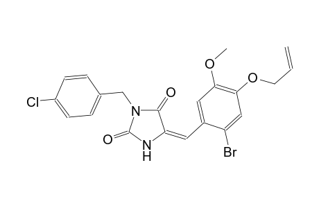 (5E)-5-[4-(allyloxy)-2-bromo-5-methoxybenzylidene]-3-(4-chlorobenzyl)-2,4-imidazolidinedione