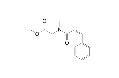 N-[(2Z)-3-Phenylprop-2-enoyl]glycine, N-methyl-, methyl ester