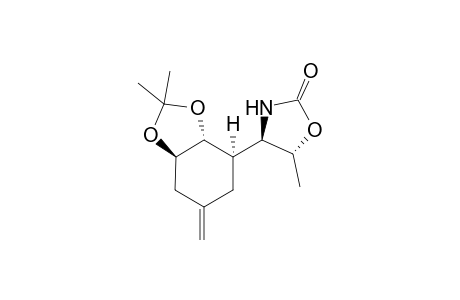 (1'R,2'S,3'R,4S,5R)-4-[5'-Methylidene-2',3'-(2"-propylidenedioxy)cyclohexyl]-5-methyl-2-oxazolidenone
