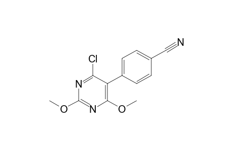 4-(4-Chloro-2,6-dimethoxypyrimidin-5-yl)benzonitrile