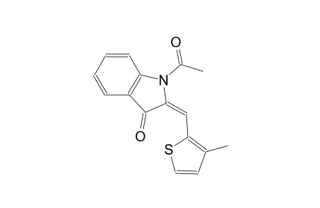 (2E)-1-acetyl-2-[(3-methyl-2-thienyl)methylene]-1,2-dihydro-3H-indol-3-one