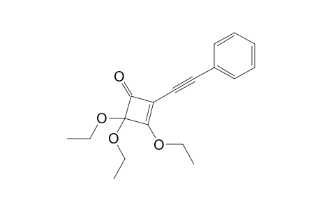 3,4,4-Triethoxy-2-phenylethynyl-2-cyclobutenone