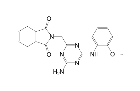 1H-isoindole-1,3(2H)-dione, 2-[[4-amino-6-[(2-methoxyphenyl)amino]-1,3,5-triazin-2-yl]methyl]-3a,4,7,7a-tetrahydro-