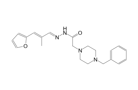 1-piperazineacetic acid, 4-(phenylmethyl)-, 2-[(E,2E)-3-(2-furanyl)-2-methyl-2-propenylidene]hydrazide