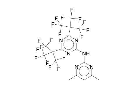 2-[(4,6-Dimethyl-2-pyrimidinyl)amino]-4,6-bis[2,2,2-trifluoro-1,1-bis(trifluoromethyl)ethyl]-1,3,5-triazine