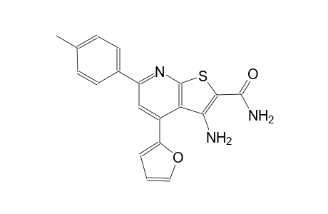 thieno[2,3-b]pyridine-2-carboxamide, 3-amino-4-(2-furanyl)-6-(4-methylphenyl)-