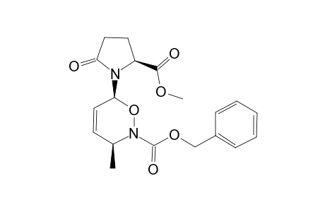 Benzyl (3S,6S)-6c-[(5'S)-5'-(methoxycarbonyl)-2'-oxopyrrolidin-1'-yl]-3r-methyl-3,6-dihydro-2H-1,2-oxazine-2-carboxylate