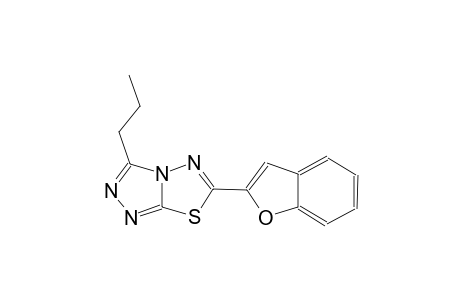 6-(1-benzofuran-2-yl)-3-propyl[1,2,4]triazolo[3,4-b][1,3,4]thiadiazole