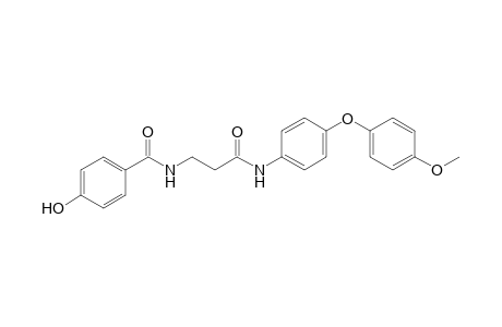 N-(3-(4-(4-methoxyphenoxy)phenylamino)-3-oxopropyl)-4-hydroxybenzamide