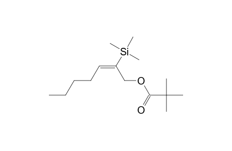 (E)-2-(Trimethylsilyl)-2-heptenyl Pivalate
