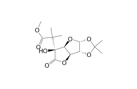 1,2-O-Isopropylidene-5-C-(1,1-dimethylmethoxycarbonylmethyl)-.alpha.,D-glucofuranurono-6,3-lactone