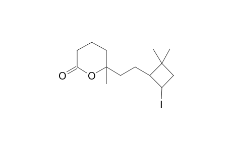 3-[2-(2-Iodo-4,4-dimethylcyclobut-1-yl)ethyl]-3-methyl-2-oxacyclohexanone