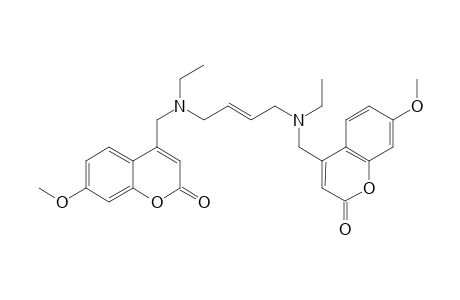 N,N'-Diethyl-N,N'-di(7-methoxy-4-coumarinmethyl)-2-butene-1,4-diamine