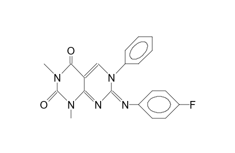 7-(4-Fluoro-phenyl)imino-1,3-dimethyl-6-phenyl-2,4-dioxo-1,2,3,4,6,7-hexahydro-pyrimido(4,5-D)pyrimidine