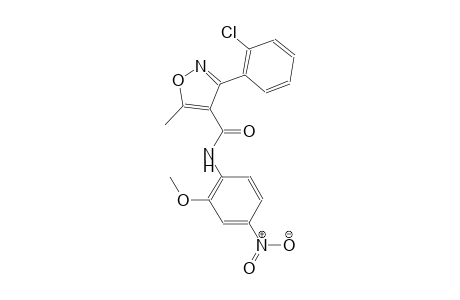 3-(2-chlorophenyl)-N-(2-methoxy-4-nitrophenyl)-5-methyl-4-isoxazolecarboxamide