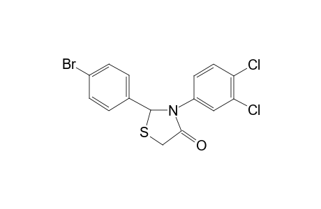 2-(4-Bromophenyl)-3-(3,4-dichlorophenyl)-1,3-thiazolidin-4-one