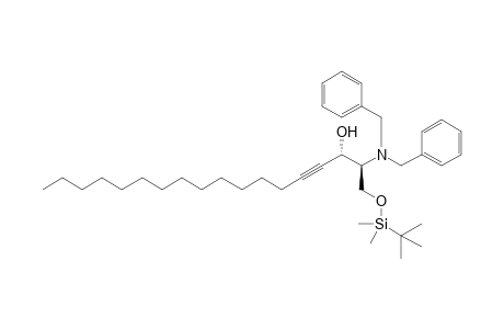 (2S,3S,4E)-2-(N,N-Dibenzylamino)-1-O-(tert-butyldimethylsilyl)-4-octadecyne-1,3-diol