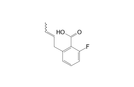 2-(But-2-enyl)-6-fluoro-benzoic acid