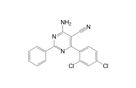 4-amino-6-(2,4-dichlorophenyl)-2-phenyl-5-pyrimidinecarbonitrile