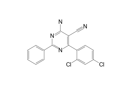 4-amino-6-(2,4-dichlorophenyl)-2-phenyl-5-pyrimidinecarbonitrile