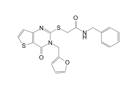 acetamide, 2-[[3-(2-furanylmethyl)-3,4-dihydro-4-oxothieno[3,2-d]pyrimidin-2-yl]thio]-N-(phenylmethyl)-