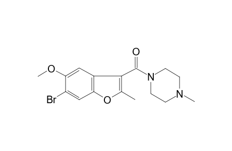 Methanone, (6-bromo-5-methoxy-2-methyl-3-benzofuryl)(4-methyl-1-piperazinyl)-