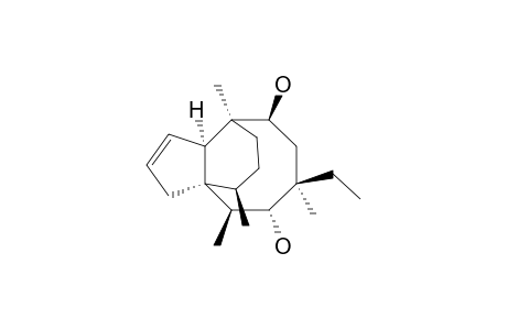 3a,9-Propano-3aH-cyclopentacyclooctene-5,8-diol, 6-ethyl-3,4,5,6,7,8,9,9a-octahydro-4,6,9,10-tetramethyl-, [3aR-(3a.alpha.,4.beta.,5.alpha.,6.alpha.,8.beta.,9.alpha.,9a.alpha.,10R*)]-