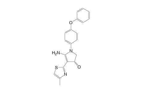 3H-pyrrol-3-one, 5-amino-1,2-dihydro-4-(4-methyl-2-thiazolyl)-1-(4-phenoxyphenyl)-