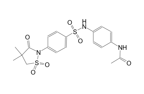 acetamide, N-[4-[[[4-(4,4-dimethyl-1,1-dioxido-3-oxo-2-isothiazolidinyl)phenyl]sulfonyl]amino]phenyl]-