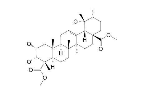 2-ALPHA,3-ALPHA,19-ALPHA-TRIHYDROXY-URS-12-ENE-24,28-DIOIC-ACID-METHYLESTER