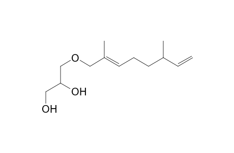 (E)-3-(2,6-dimethylocta-2,7-dienyloxy)propane-1,2-diol