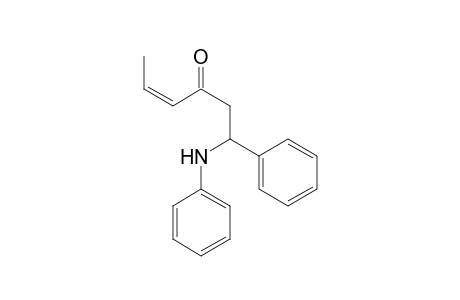 (Z)-1-(phenylamino)-1-phenylhex-4-en-3-one