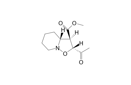 Methyl (2RS,3RS,3aRS)-2-acetylhexahydro-2H-isoxazolo[2,3-a]pyridine-3-carboxylate