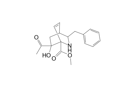 2-Benzyl-6-carbomrthoxy-7-acetyl-7-hydroxyisoquinuclidene