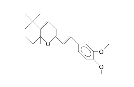 1,7,7-Trimethyl-3-([E]-2-[3,4-dimethoxy-phenyl]-ethenyl)-2-oxa-B icyclo(4.4.0)deca-3,5-diene